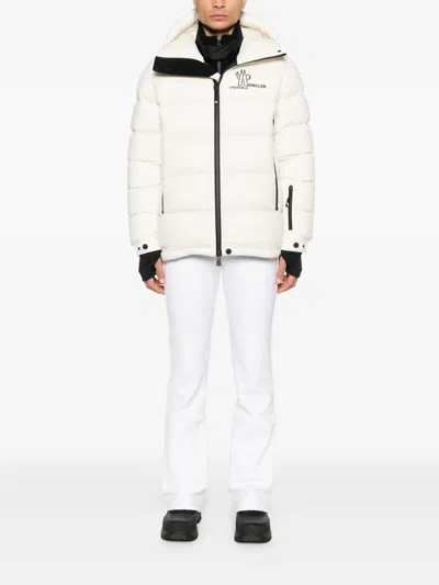 Moncler Isorno Technical Nylon Down Jacket In White