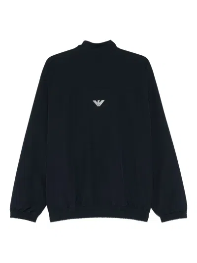 Ea7 Sweaters Blacks And Greys In Blue