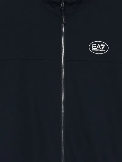 Ea7 Sweaters Blacks And Greys In Blue