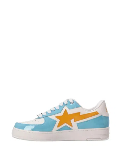 A Bathing Ape Star Lightning Sneakers In Blue