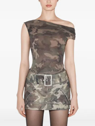 Misbhv Asymmetric Mesh T-shirt In Multi