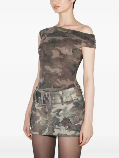 Misbhv Asymmetric Mesh T-shirt In Multi