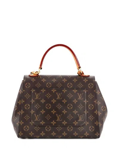 Pre-owned Louis Vuitton Cluny Top Handle Bag Monogram Canvas Mm Shoulder Bag In Brown
