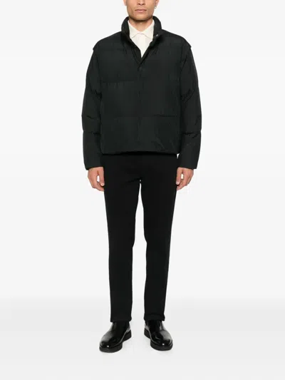 Laminar High-neck Quilted Jacket Clothing In Black