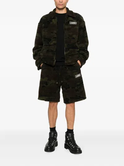 Amiri Fleece Drawstring Shorts In Multi