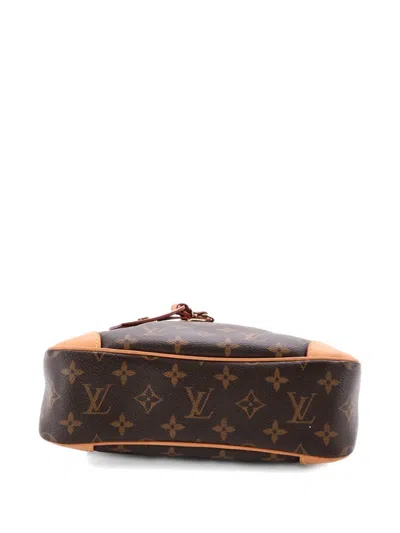 Pre-owned Louis Vuitton Odeon Nm Handbag Monogram Canvas Pm Crossbody Bag In Brown