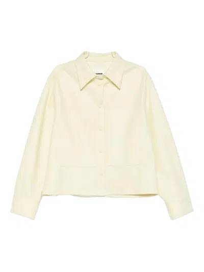 Jil Sander Chest-pocket Shirt In Yellow