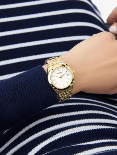 Guess Usa Stainless Steel 38mm In Gold