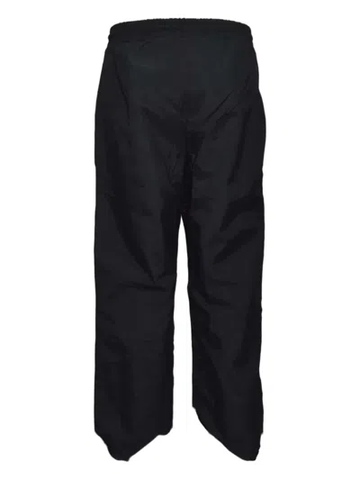County Of Milan Drawstring Logo Track Pants In Black