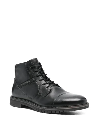 Bugatti Lace-up Boots In Black