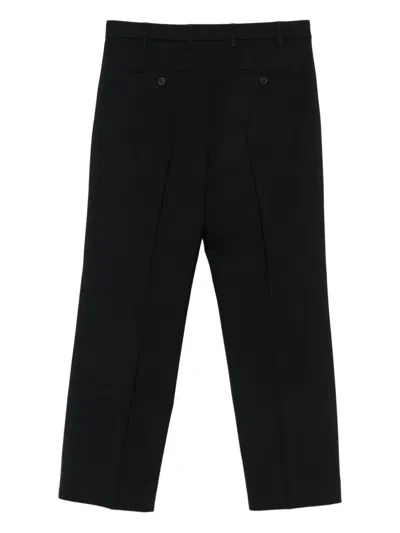 Plan C Seam-detail Trousers In Black