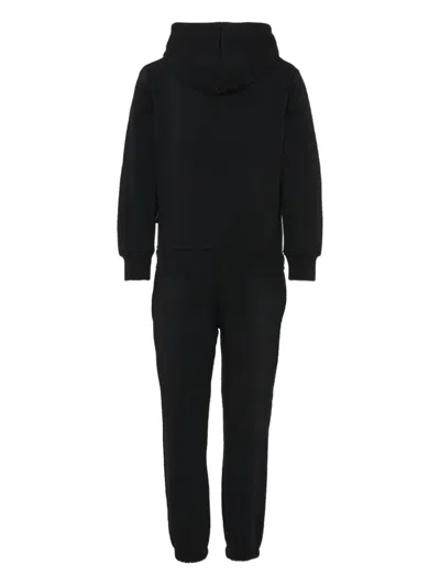 John Richmond Junior Hooded Logo-appliqué Tracksuit Set In Black