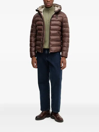 Blauer Hooded Jacket In Brown