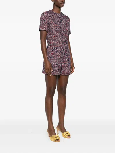 搭扣短袖连体短裤