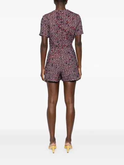 搭扣短袖连体短裤