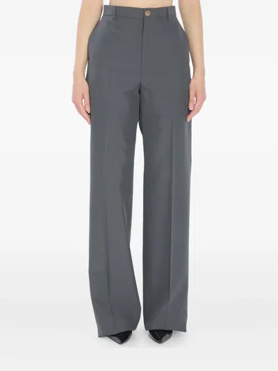 Gucci Technical Panama Trousers In Gray