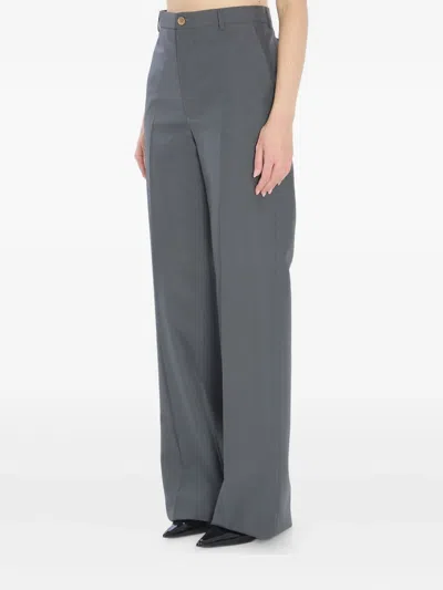Gucci Technical Panama Trousers In Gray