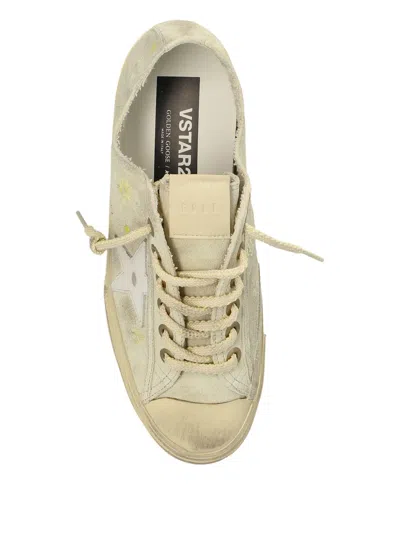 Golden Goose Floral-embroidered Sneakers In Neutral