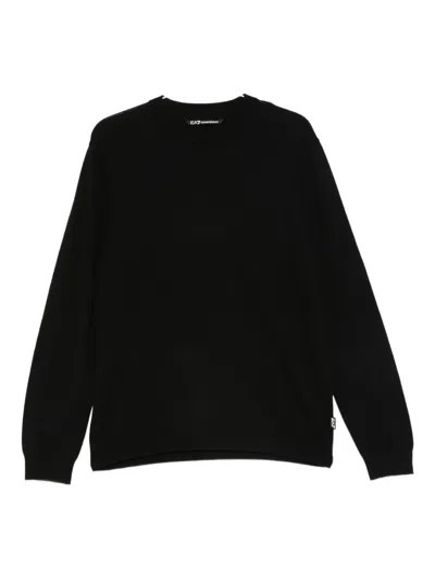 Ea7 Emporio Armani Sweaters In Black