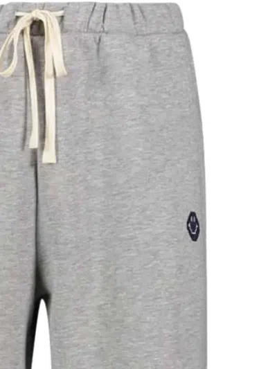 Joshua Sanders X Smiley® Pixel Drawstring-fastening Trousers In Gray