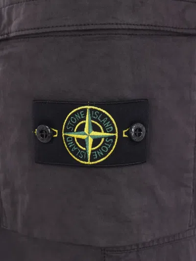 Stone Island Cargo-pocket Elasticated Trousers In Blue