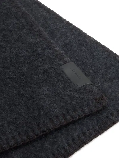 Lemaire Cocotte-stitch Scarf In Black