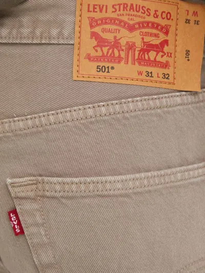 Levi's 501 Button Jeans In Neutral