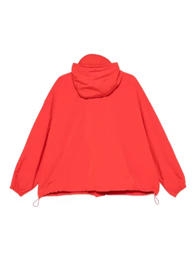 Ymc You Must Create Drawstring Hooded Jacket In Red