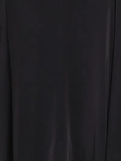 Semicouture Flowy Mini Dress With Cape And Flared Sleeves In Black