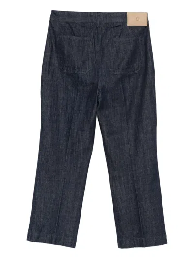 Pt Torino Patch Trousers In Blue