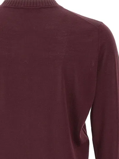 Filippo De Laurentiis Bordeaux Wool Turtleneck In Burgundy