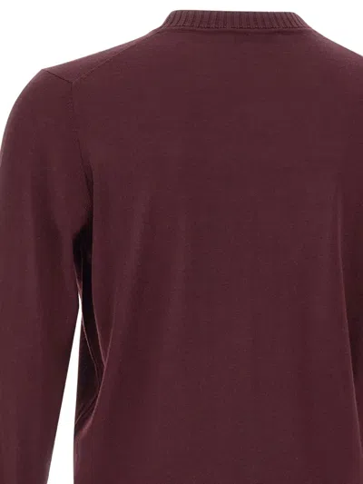 Filippo De Laurentiis Bordeaux Wool Turtleneck In Burgundy