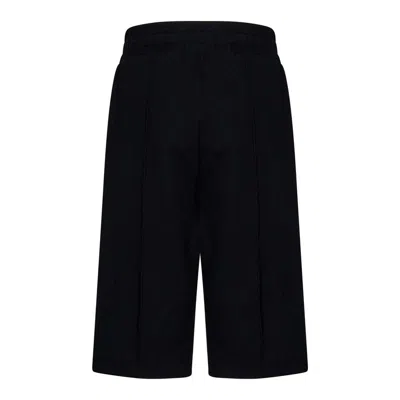 Balmain Kids Embellished Button Jersey Shorts In Black