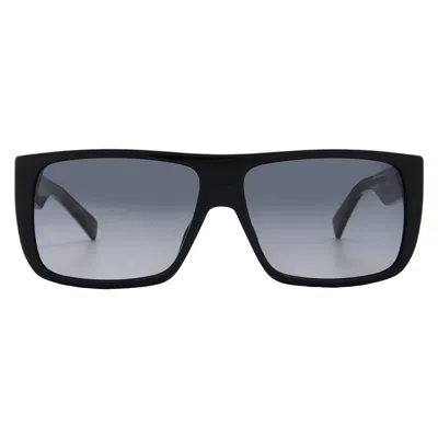 Marc Jacobs Rectangular Gradient Lens Unisex Sunglasses In Black