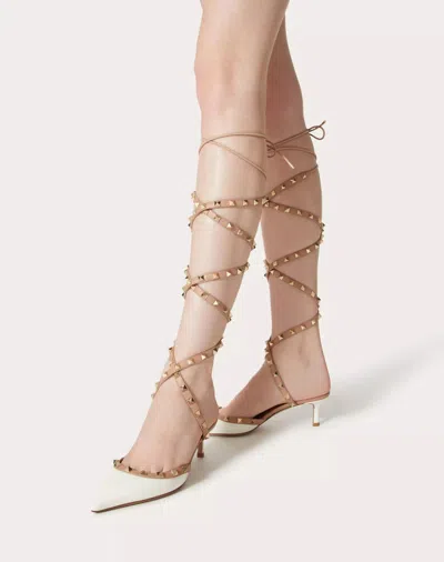 Valentino Rockstud Patent-leather 50mm Pumps In Brown