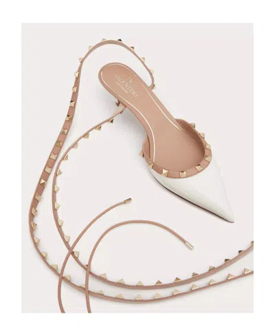 Valentino Rockstud Patent-leather 50mm Pumps In Brown