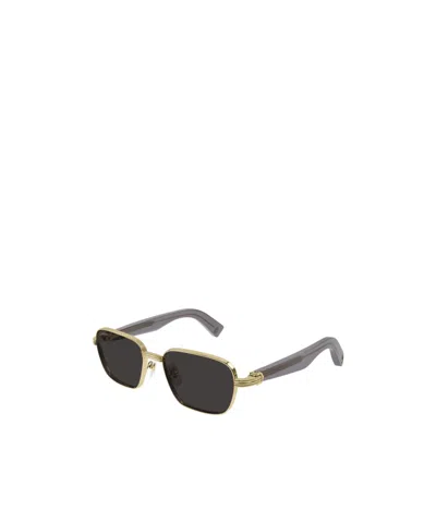 Cartier Geometric Frame Sunglasses In Black