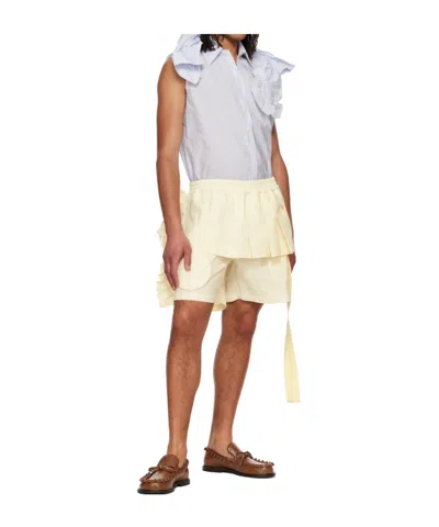Walter Van Beirendonck Off-white Ringling Shorts In Yellow