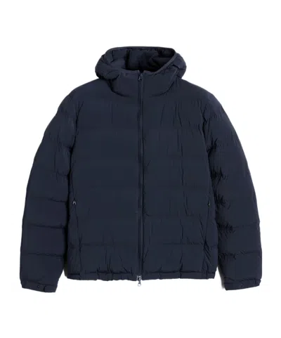 Aspesi Hooded Down Jacket In Blue