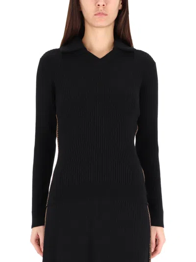 Paul Smith Midi Knitwear With Side Zipper And V Neck In Multi