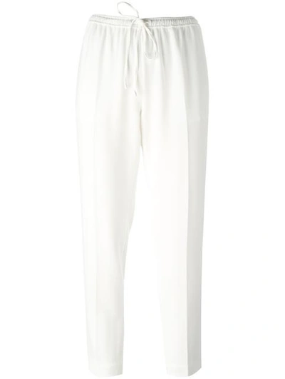 Shop Alexander Wang Cropped Trousers In White