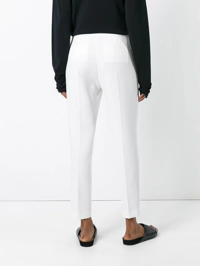 Shop Alexander Wang Cropped Trousers In White