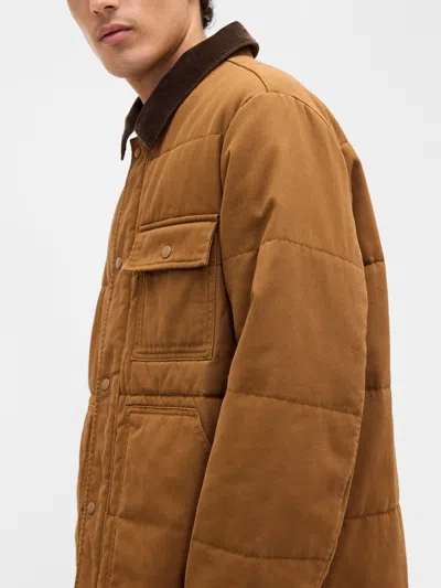 Gap Factory Relaxed Quilted Canvas Utility Jacket