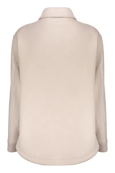 Herno Beige Elegant Jacket With Classic Collar In Neutral