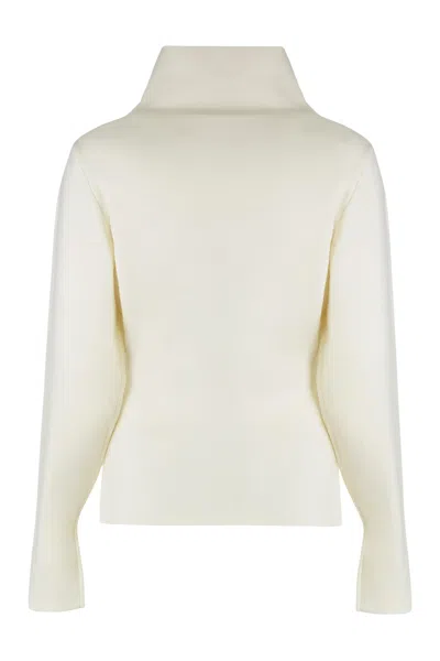 P.a.r.o.s.h Parosh Sweater With Turtleneck In Wool And Cashmere In Neutral