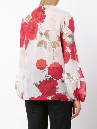 Shop Giambattista Valli Floral Print Blouse