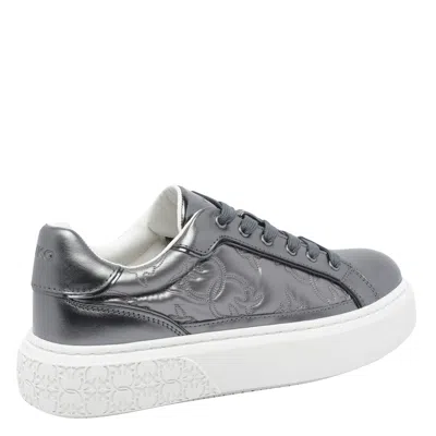 Pinko Laminated Shoes With Love Birds Logo In Multi