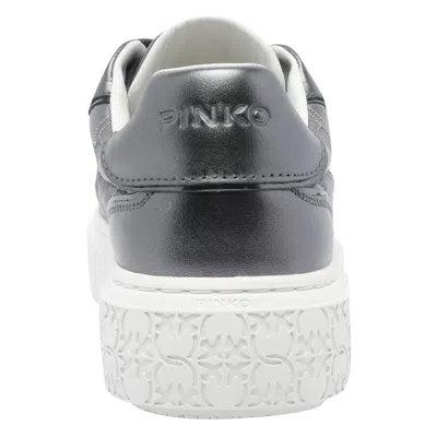 Pinko Laminated Shoes With Love Birds Logo In Multi