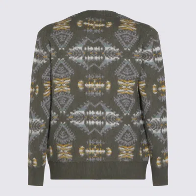 Altea Patterned Buttoned Cardigan In Gray