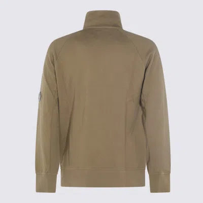 C.p. Company Half Zip Sweatshirt In Green